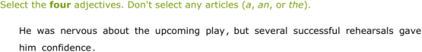 IXL - Identify adjectives (1st year English practice)