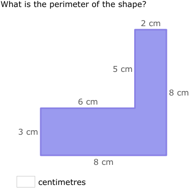 IXL - Perimeter of rectilinear shapes (4th class maths practice)