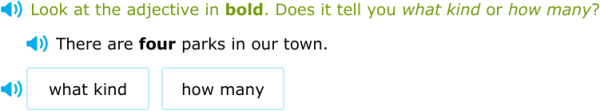 IXL - Does the adjective tell you what kind or how many? (1st class ...