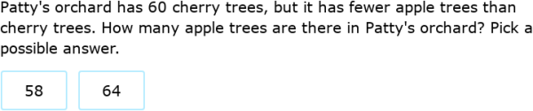 IXL - Compare numbers up to 100 - word problems (1st class maths practice)