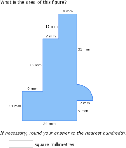 IXL - Area of compound figures with triangles, semicircles and quarter ...