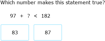 IXL - Inequalities with addition and subtraction - up to 100 (2nd class ...