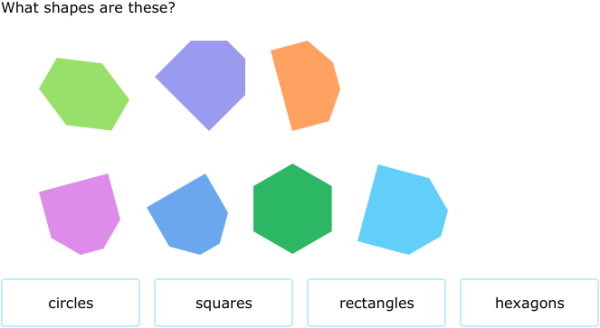 IXL - Identify two-dimensional shapes (3rd class maths practice)
