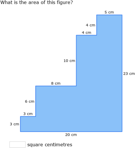 IXL - Area of compound figures (5th class maths practice)