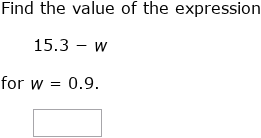 IXL - Evaluate variable expressions with decimals (6th class maths ...