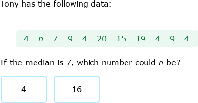 IXL - Mean, median, mode and range: find the missing number (6th class ...