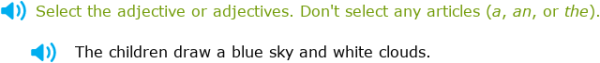 IXL - Identify adjectives (2nd class English practice)
