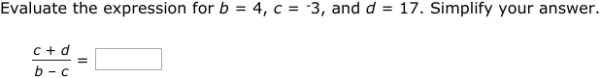 IXL - Evaluate variable expressions involving rational numbers (3rd ...