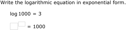 IXL - Convert between exponential and logarithmic form: all bases (5th ...