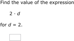 IXL - Evaluate variable expressions (4th class maths practice)