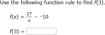 IXL - Evaluate a function (3rd year maths practice)