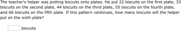 IXL - Number sequences: word problems (1st year maths practice)