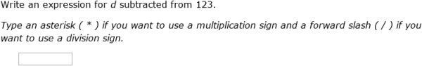 IXL - Write variable expressions (3rd class maths practice)
