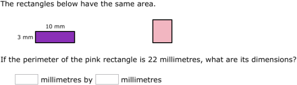 IXL - Rectangles: relationship between perimeter and area (6th class ...
