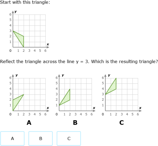 IXL - Reflections (3rd class maths practice)