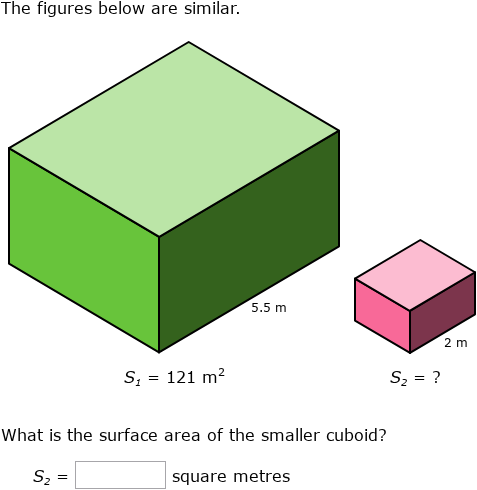 IXL - Volume and surface area of similar solids (2nd year maths practice)