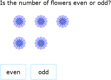IXL - Even or odd number of shapes - up to 20 (1st class maths practice)