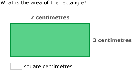 IXL - Find the area of rectangles and squares (3rd class maths practice)