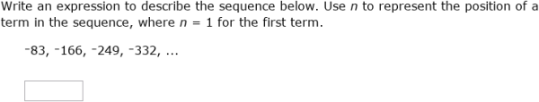 IXL - Write variable expressions for arithmetic sequences (2nd year ...
