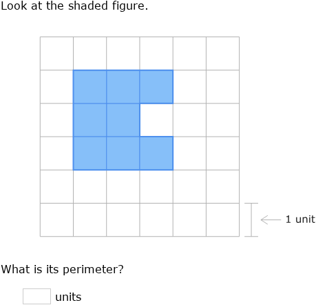 Finding Perimter Using Grid IXL - Perimeter of figures on grids (3rd class maths practice)