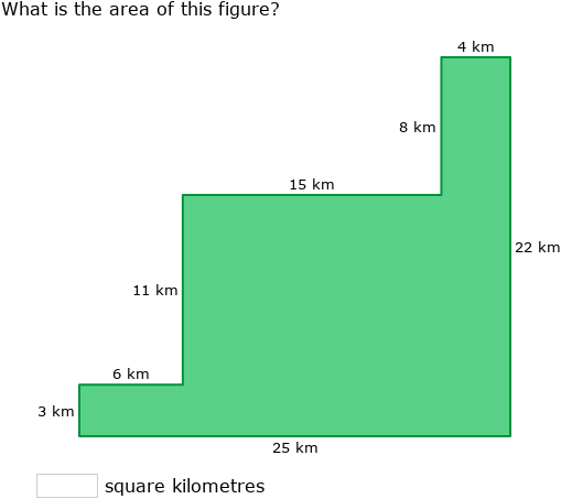 IXL - Area of compound figures (6th class maths practice)