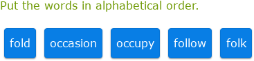 IXL - Alphabetical order (2nd year English practice)