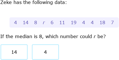 IXL - Mean, median, mode and range: find the missing number (2nd year ...